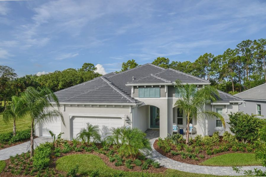 Front exterior of a home in the Grand Palm community, located in Venice, FL (Image 10).