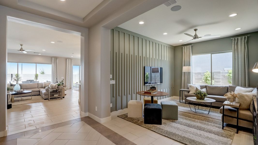 Furnished interior in a model home at Canyon Views - Hacienda in Litchfield Park (Image 8).