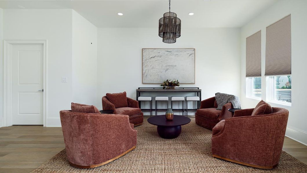 Furnished interior in a model home at Laurelbrook in Sherrills Ford (Image 42).