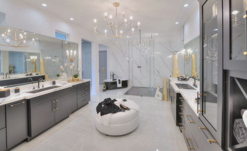 Furnished interior in a model home at The Estates at Brown's Landing in Port Orange (Image 4).