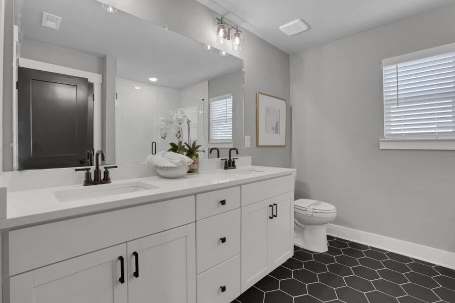 Furnished interior in a model home at Villas at Dawsonville Townhomes in Dawsonville (Image 18). Furnished interior in a model home at Villas at Dawsonville Townhomes in Dawsonville (Image 18).