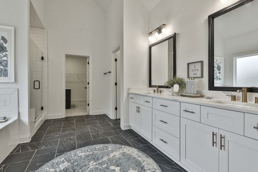 Furnished interior in a model home at Highgate in Newnan (Image 11).
