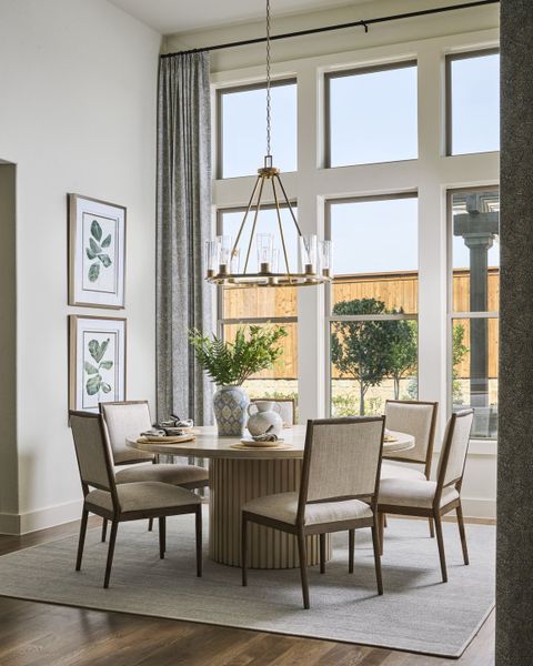 Furnished interior in a model home at Park Place - 80' Lots in Prosper (Image 27).