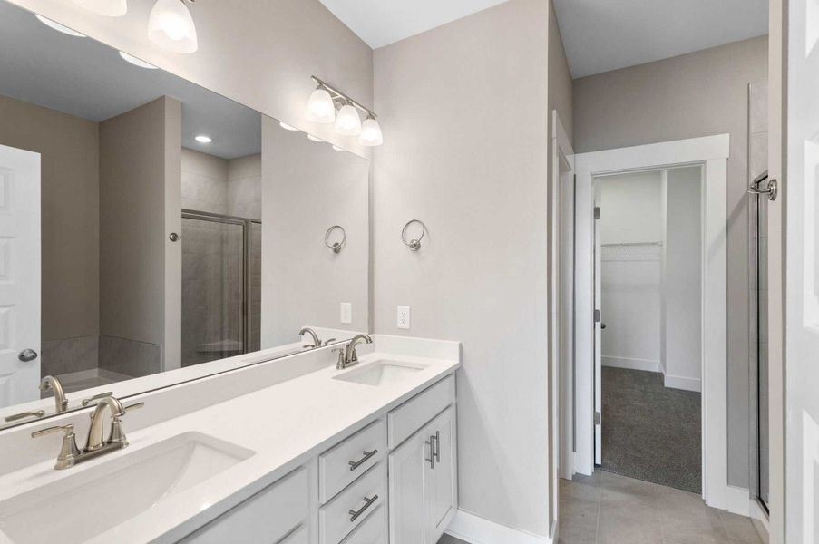 Furnished interior in a model home at Stonecrest Townhomes in Hendersonville (Image 7).