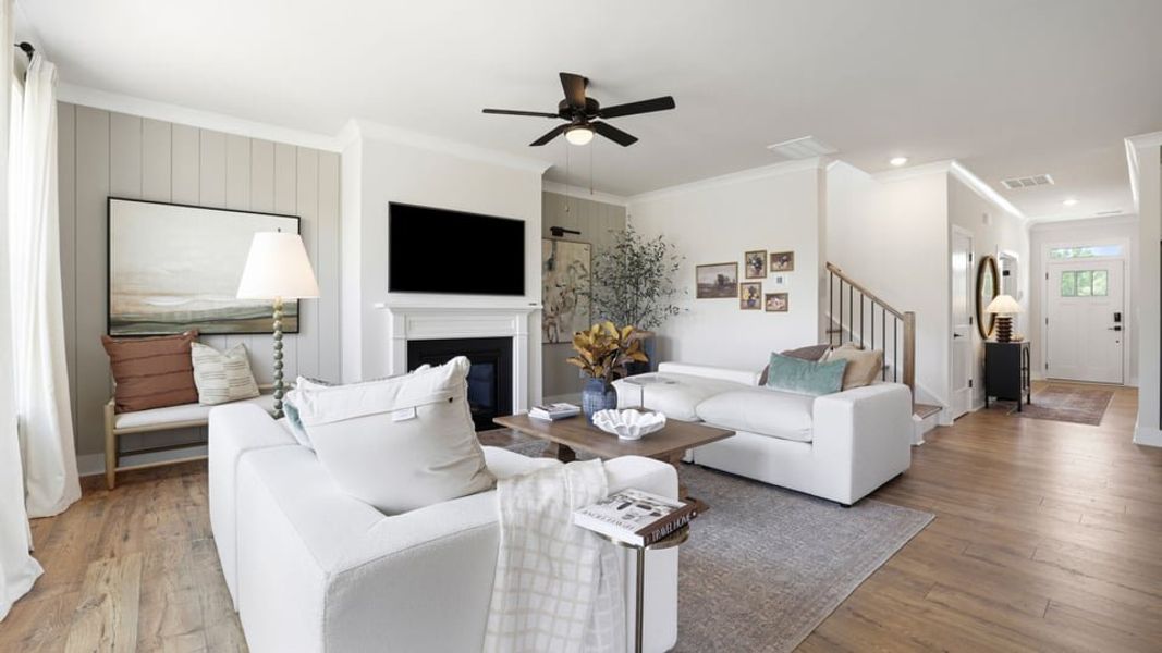 Furnished interior in a model home at Sycamore Cove in Woodruff (Image 15).