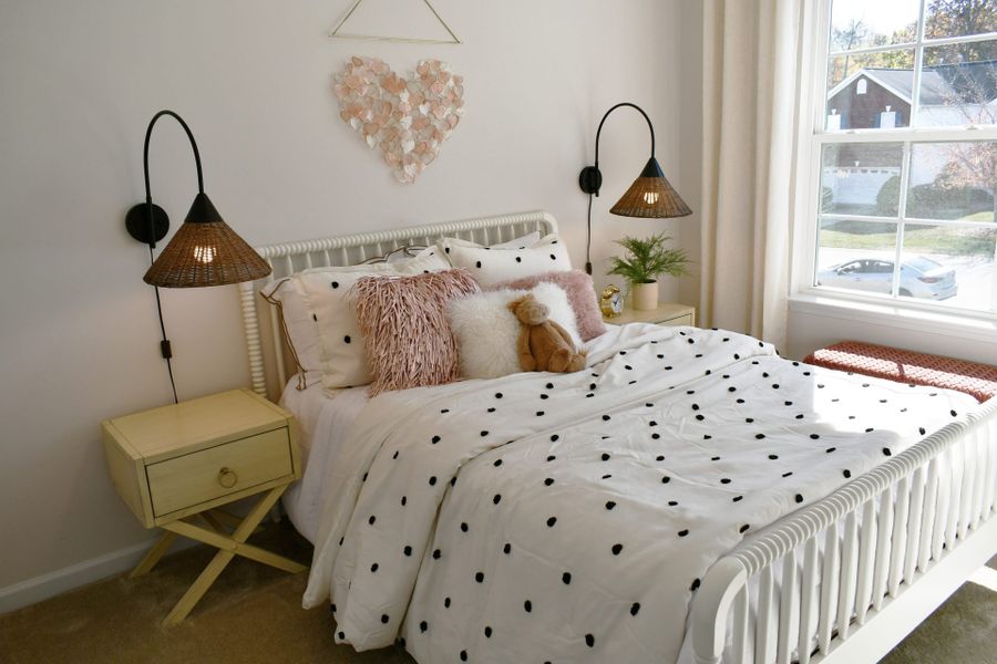 Furnished interior in a model home at Brassfield Meadows in Burlington (Image 34).