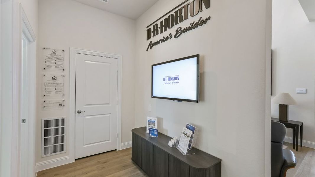 Furnished interior in a model home at Mustang Square in Plano (Image 18).
