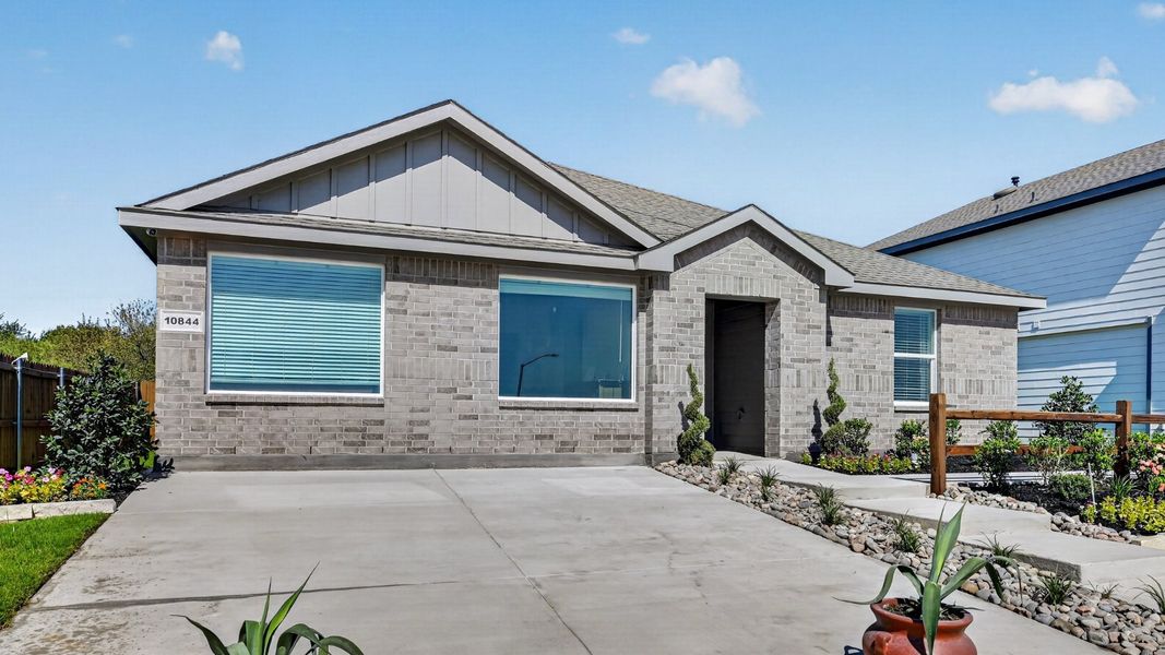 Front exterior of a home in the Sunnycreek community, located in Crowley, TX (Image 16). Front exterior of a home in the Sunnycreek community, located in Crowley, TX (Image 16).