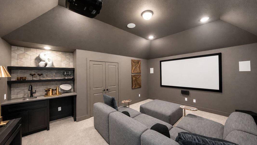 Furnished interior in a model home at Spiritas Ranch in Little Elm (Image 16).