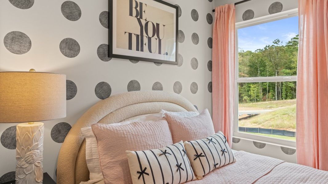 Furnished interior in a model home at Sheffield Highlands in Dallas (Image 46).