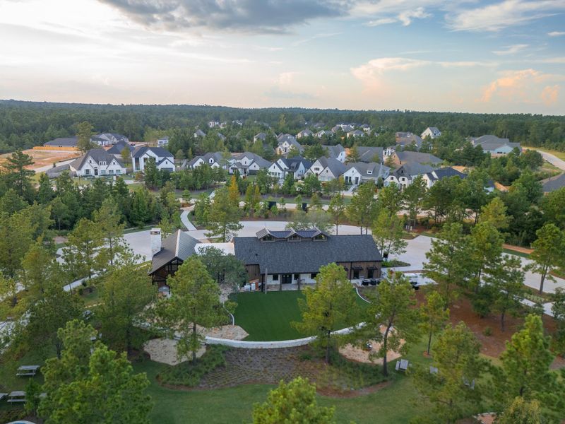 Aerial view of the Kresston community in Montgomery, TX, showing layout and nearby surroundings (Image 6).