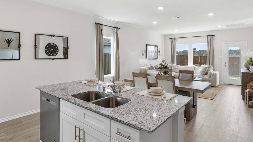Furnished interior in a model home at Blaire Lake in Tyler (Image 24).