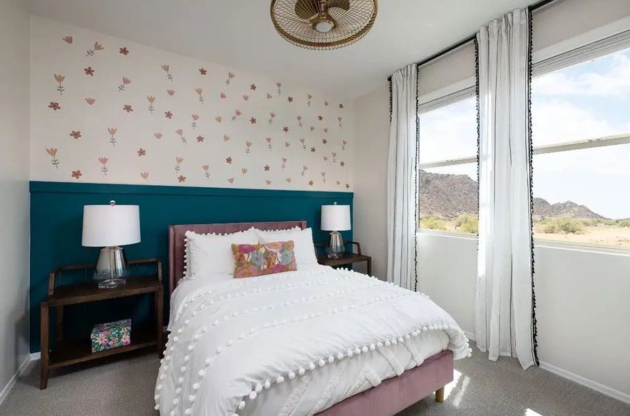 Furnished interior in a model home at Amarillo Creek in Maricopa (Image 15).