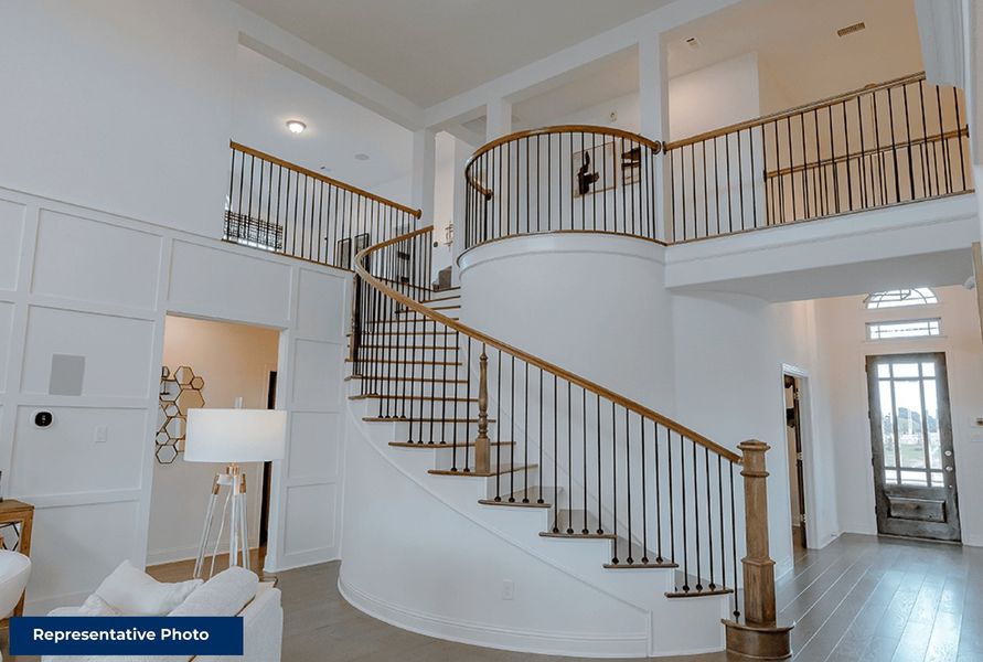 Furnished interior in a model home at Llano Springs in Fort Worth (Image 10).