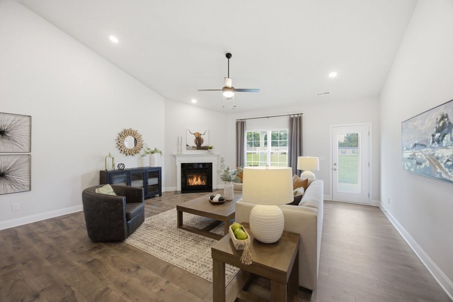 Furnished interior in a model home at Northlake in Statesville (Image 37).