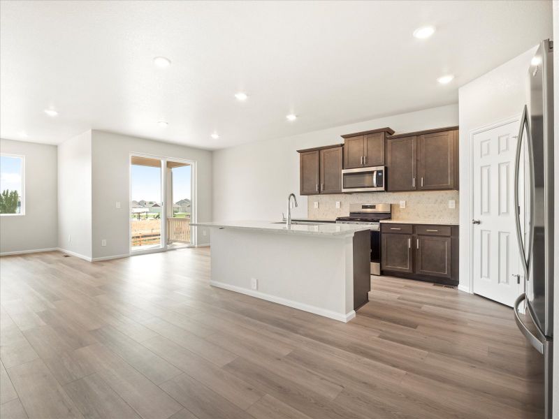 Cherry Creek floorplan interior image taken at a Meritage Homes community in Windsor, CO.