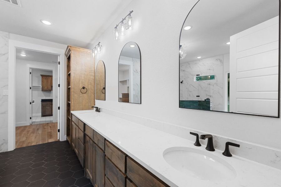 Furnished interior in a model home at Lola Creek Ranch in Boyd (Image 44).