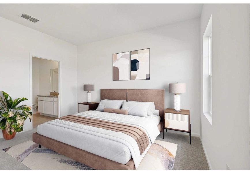 Furnished interior in a model home at Hawks Run in Kissimmee (Image 7).