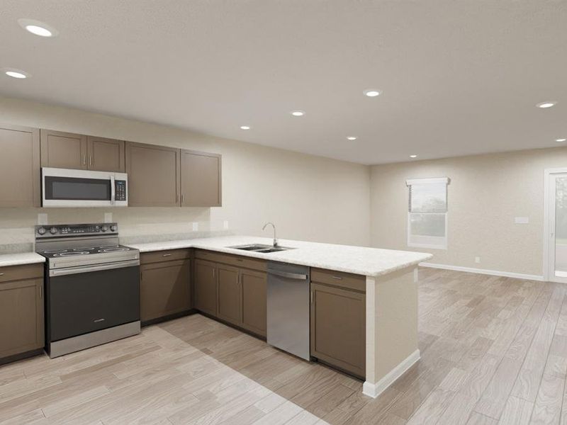 Two layouts will be available to choose from (Artists` rendering of the Isla townhome)