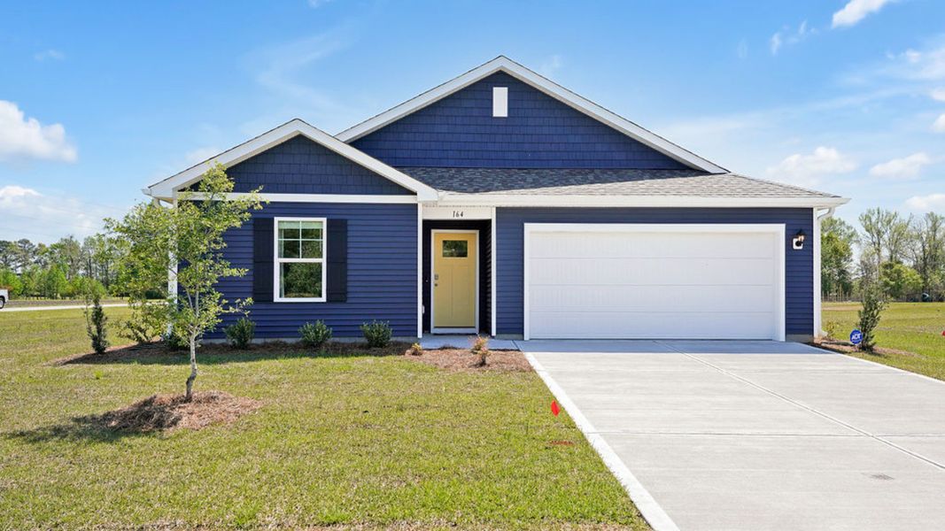 Front exterior of a home in the Stella Bluffs community, located in Stella, NC (Image 1). Front exterior of a home in the Stella Bluffs community, located in Stella, NC (Image 1).