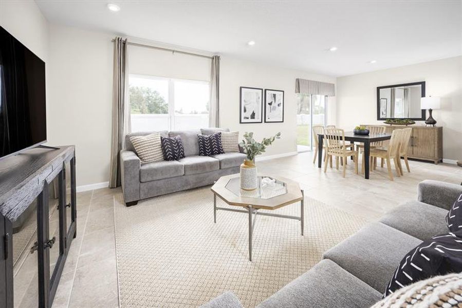 Furnished interior in a model home at Laurel Glen in Haines City (Image 4).