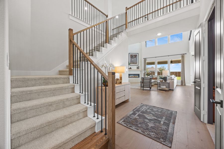 Furnished interior in a model home at Myrtle Creek in Waxahachie (Image 12).