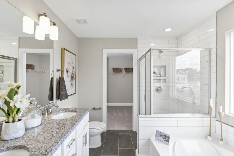 Furnished interior in a model home at Ashton Lakes in Lexington (Image 8).