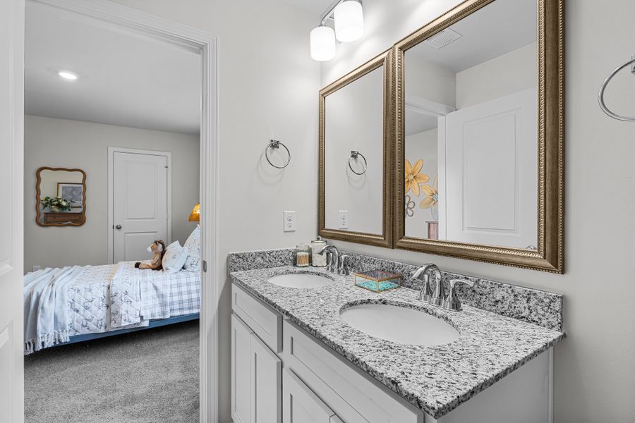 Furnished interior in a model home at Faith Hill in West Columbia (Image 24).