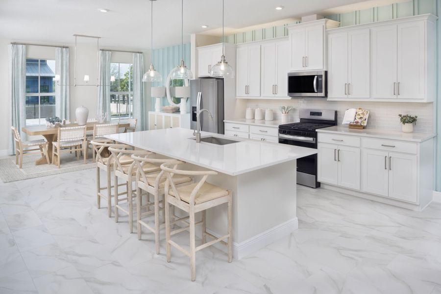 Furnished interior in a model home at SeaWinds in St. Petersburg (Image 3).