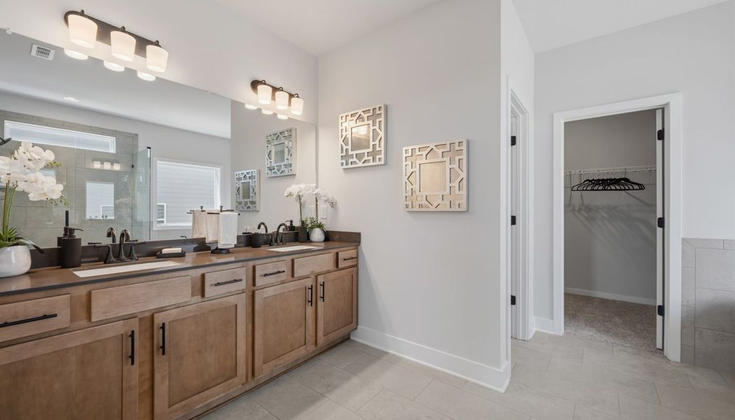 Furnished interior in a model home at Garland Meadows in Cartersville (Image 19).