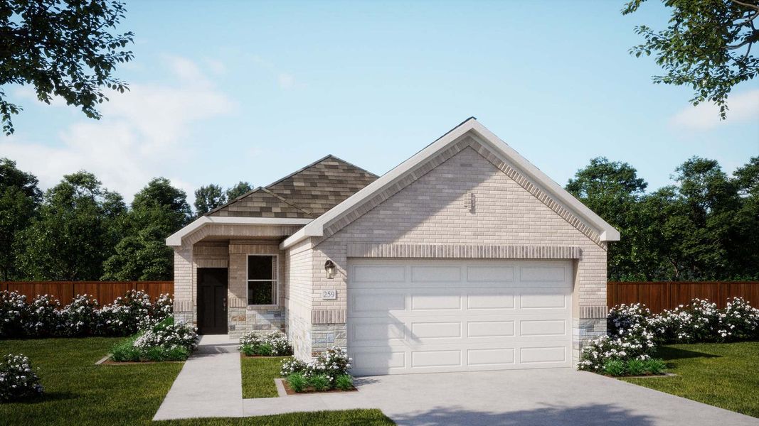 Elevation B | Shelby at Village at Manor Commons in Manor, TX by Landsea Homes