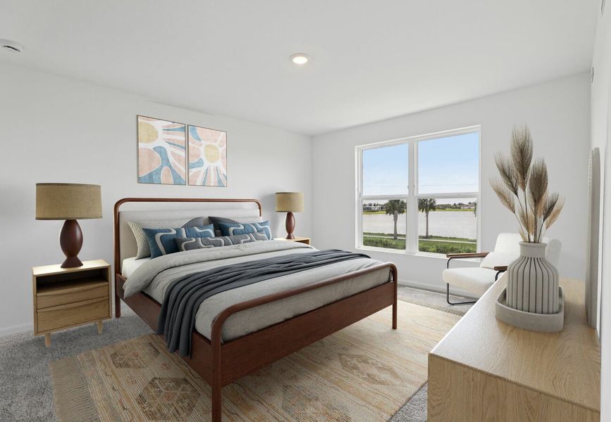 Furnished interior in a model home at Catamaran Cove in Rockledge (Image 9). Furnished interior in a model home at Catamaran Cove in Rockledge (Image 9).