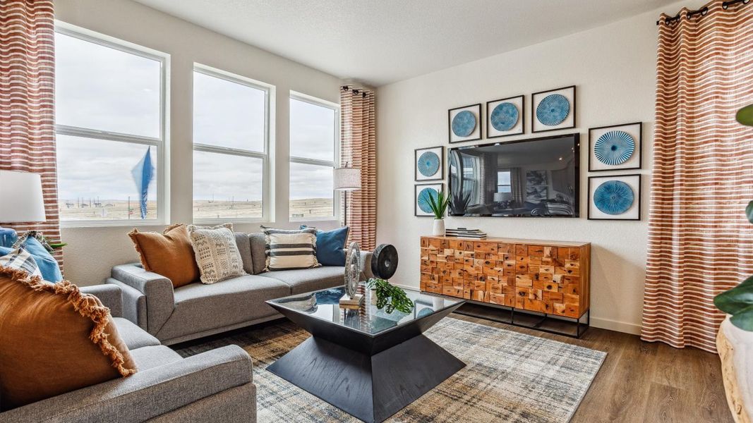 Furnished interior in a model home at The Ridge at Lorson Ranch in Colorado Springs (Image 4).