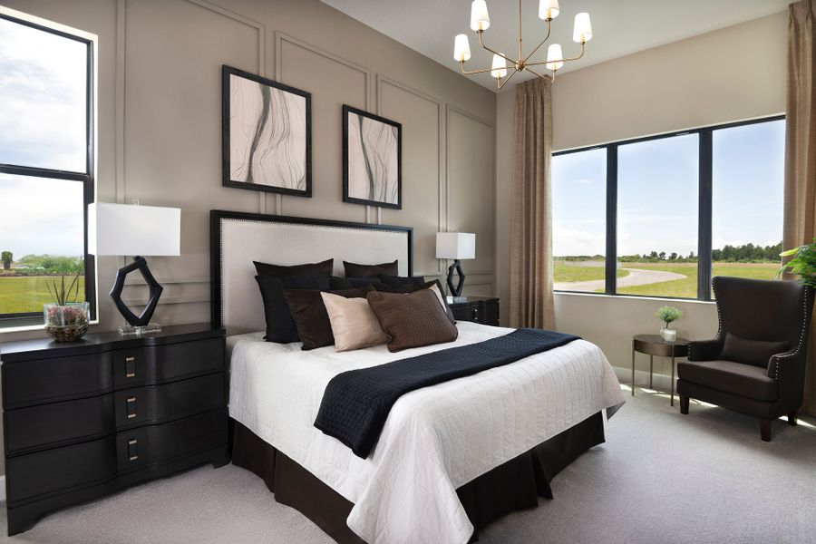 Furnished interior in a model home at Elevated at Sonoma Resort in Kissimmee (Image 9).