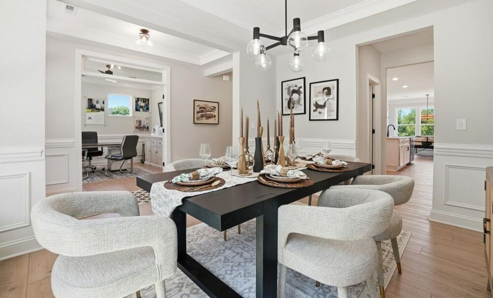 Furnished interior in a model home at Alexander Landing in Mint Hill (Image 17). Furnished interior in a model home at Alexander Landing in Mint Hill (Image 17).
