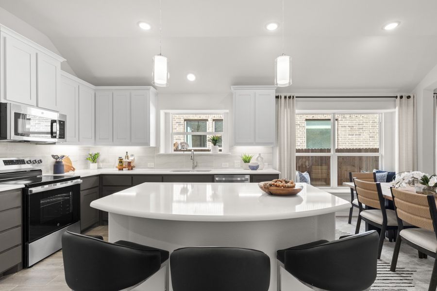 Furnished interior in a model home at Summer Crest in Fort Worth (Image 6).
