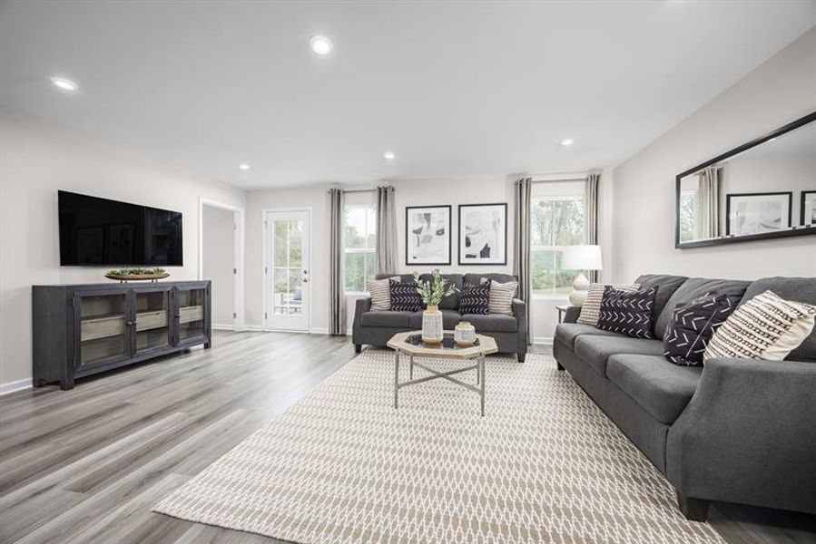 Furnished interior in a model home at St. Andrews in Winston (Image 4).