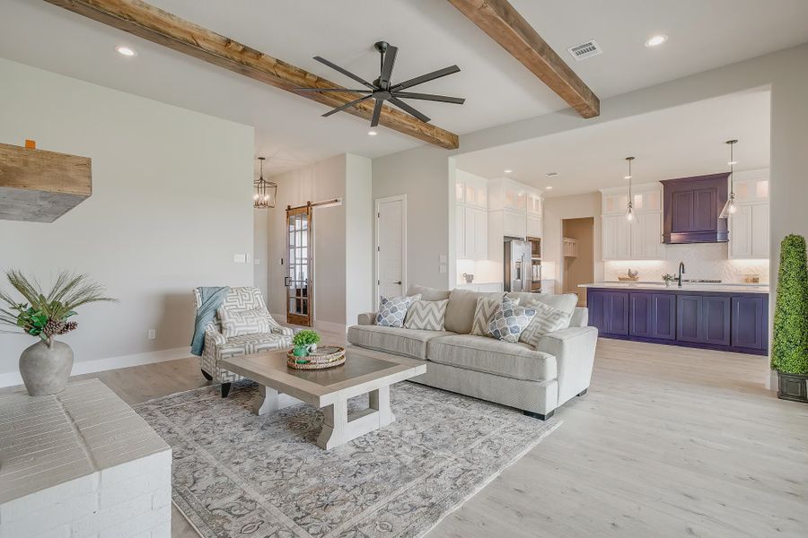 Furnished interior in a model home at Coyote Crossing in Godley (Image 16). Furnished interior in a model home at Coyote Crossing in Godley (Image 16).