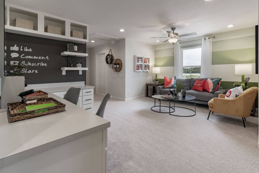 Second-Floor Family Room - Sebastian by Landsea Homes