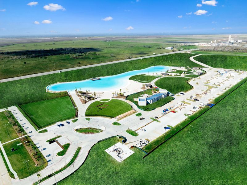 Aerial view of Angel Lagoon Aerial view of Angel Lagoon