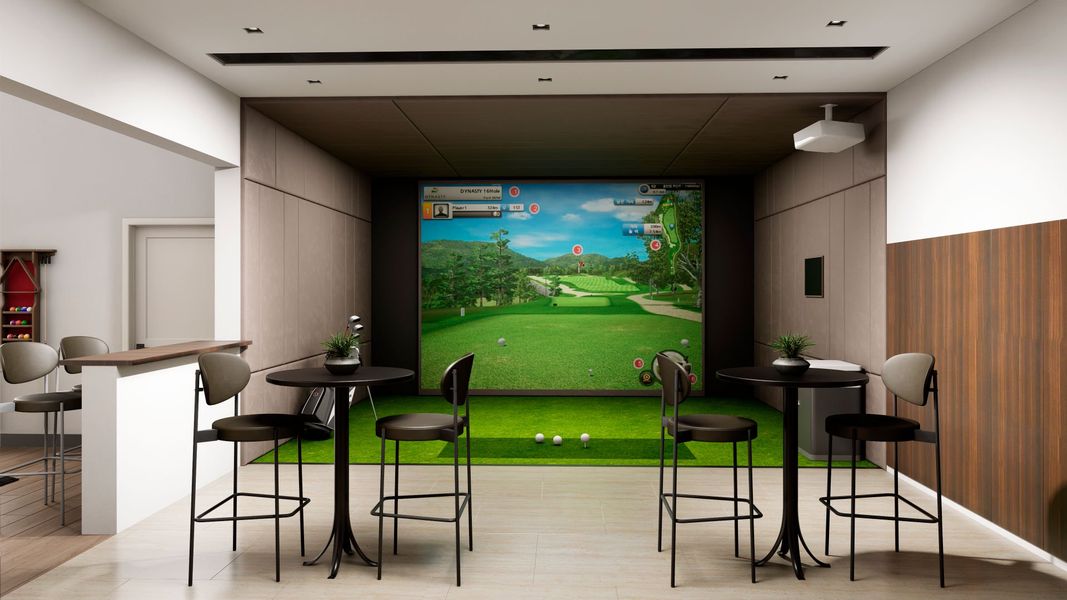 Golf Simulator at Bradshaw Farms