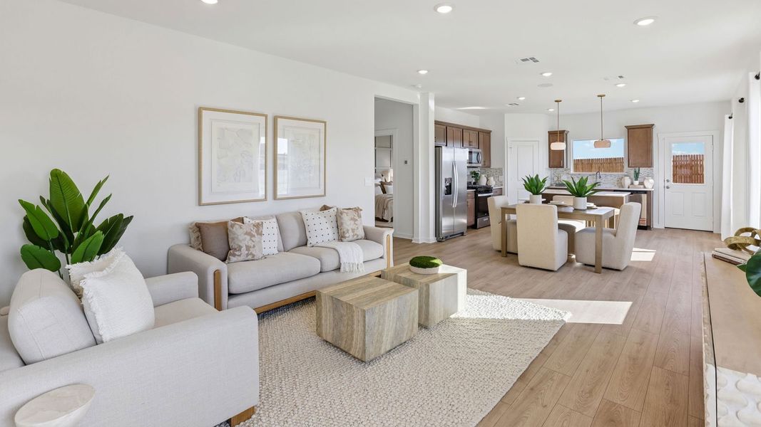 Furnished interior in a model home at Frontier in Mustang Ridge (Image 5).