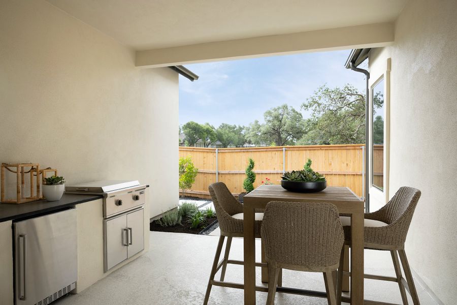 Exterior details of a home in Freedom at Anthem, Kyle (Image 8).