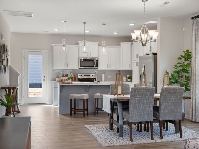 Furnished interior in a model home at Gatehouse Manor in Winston-Salem (Image 15).