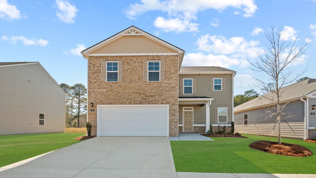 Front exterior of a home in the Poplar Preserve community, located in Newnan, GA (Image 18).
