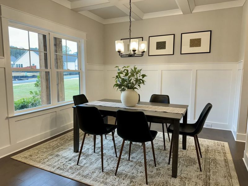 Furnished interior in a model home at Springside Reserve in Powder Springs (Image 27).