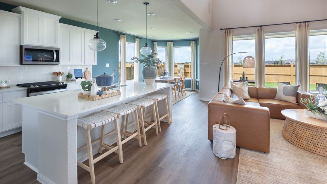 Bluestem Model Kitchen, Dining Area, and Family Room Bluestem Model Kitchen, Dining Area, and Family Room