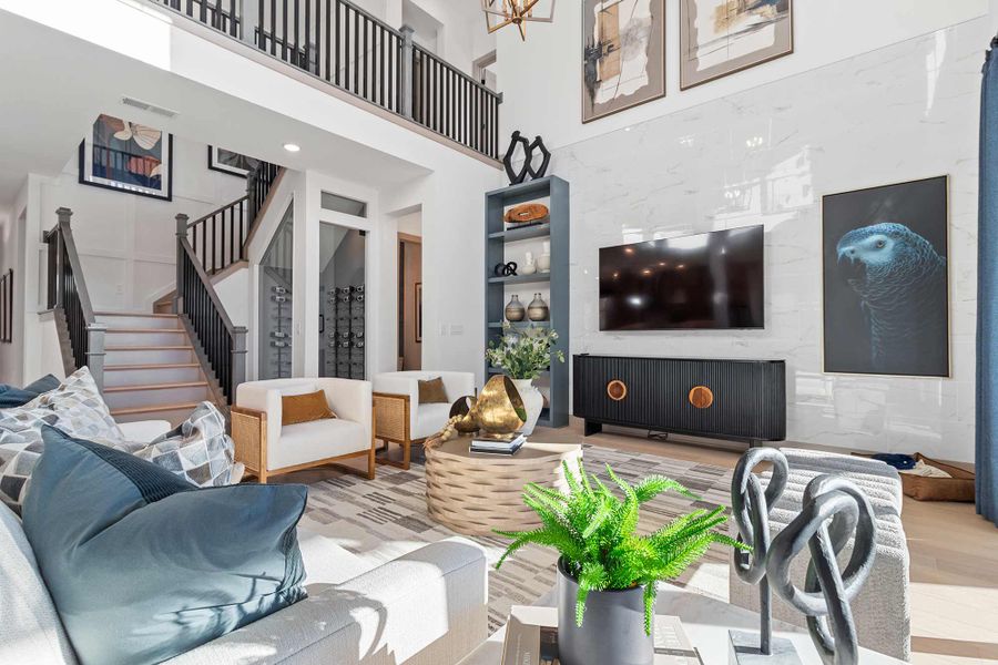 Furnished interior in a model home at Meadow Brook Farms in Cumming (Image 12).
