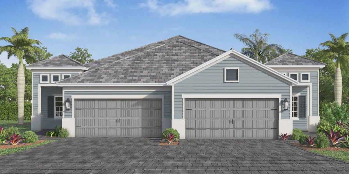 Front exterior of a home in the Kingston South community, located in Estero, FL (Image 9).