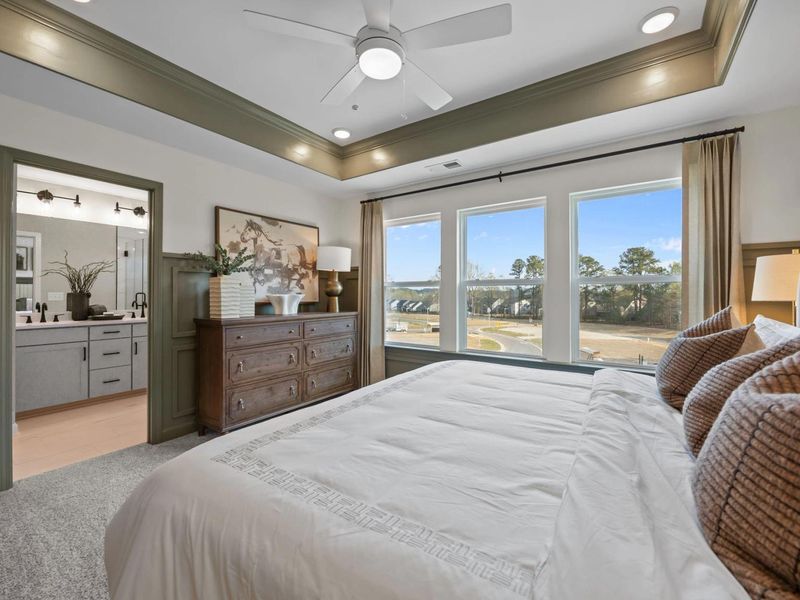 Furnished interior in a model home at Camden Park in Knightdale (Image 29).